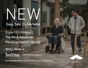 WHILL Announces “WHILL Rental” at CES 2017